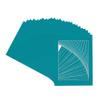 CountryArtHouse Teal Acid Free 20x24 Picture Frame Mats with White Core Bevel Cut for 16x20 Pictures - Fits 20x24 Frame - Pack of 25 Mats - with Bags & Backings view 3