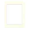 CountryArtHouse Textured Cream Acid Free 20x24 Picture Frame Mats with White Core Bevel Cut for 16x20 Pictures - Fits 20x24 Frame - One Mat - with Bag & Backing view 3