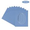 Brittany Blue Acid Free 6x7.5 Oval Picture Frame Mat with White Core Bevel Cut for 3x5 Pictures - Fits 6x7.5 Frame view 2