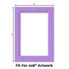 CountryArtHouse Light Purple Acid Free 5x7 Picture Frame Mats with White Core Bevel Cut for 4x6 Pictures - Fits 5x7 Frame - One Mat view 2
