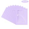 CountryArtHouse Light Purple Acid Free 8x10 Picture Frame Mats with White Core Bevel Cut for 5x7 Pictures - Fits 8x10 Frame - Pack of 100 Mats view 2