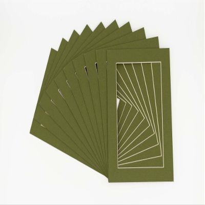 Dill Acid Free 16x20 Picture Frame Mats with White Core Bevel Cut for 13x19 Pictures - Fits 16x20 Frame - Pack of 100 Mats