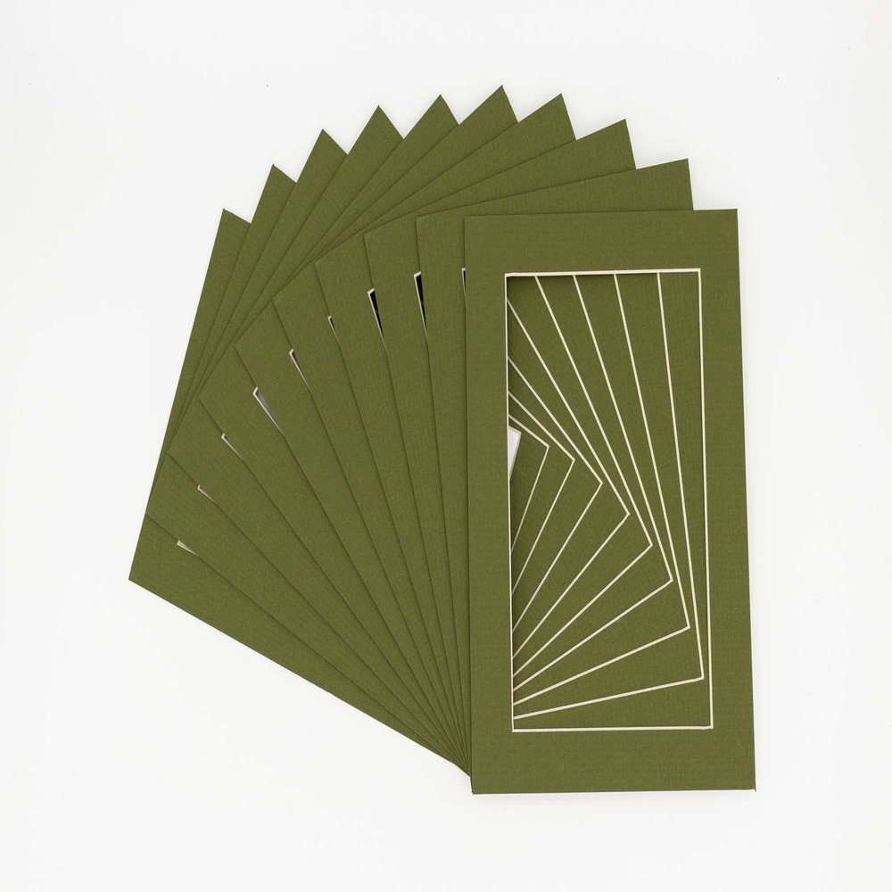 Dill Acid Free 16x20 Picture Frame Mats with White Core Bevel Cut for 13x19 Pictures - Fits 16x20 Frame - Pack of 100 Mats