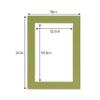 Dill Acid Free 16x20 Picture Frame Mats with White Core Bevel Cut for 13x19 Pictures - Fits 16x20 Frame - Pack of 100 Mats view 3