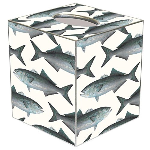 Bluefish Paper Mache Tissue Box Cover
