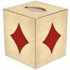 Antique Diamonds Paper Mache Tissue Box Cover view 1