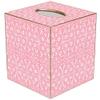 Spring Pink Paper Mache Tissue Box Cover view 1
