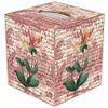 Lily on Rose Toils Paper Mache Tissue Box Cover view 1
