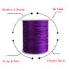 Xiezyu 2.0 mm Nylon Satin Cord Thread Beading String for Macrame, Friendship Bracelets,Chinese Knotting,Necklaces,Jewelry Making 109 Yards (Purple) view 3