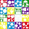 16 Pieces Stencils for Kids Geometric Shapes Children Simple Painting Stencils Colorful Drawing Templates Art Painting for Toddlers Preschooler DIY Craft(5.9 x 5.9 Inches,Classic Style) view 1