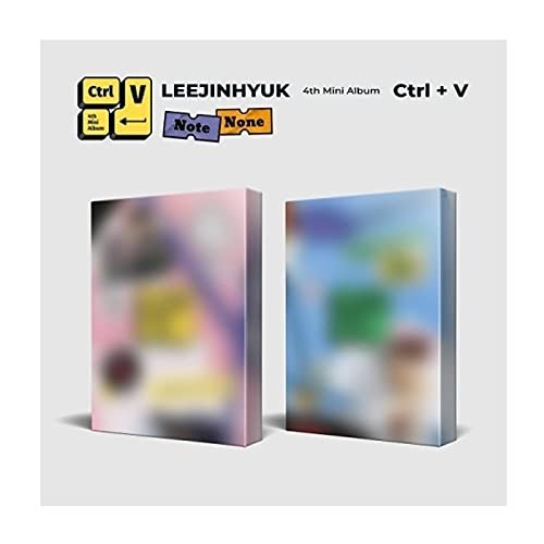 LEE JINHYUK Ctrl+V 4th Mini Album 2 Version SET CD+1p Folding Poster On Pack+76p PhotoBook+1p Selfie+1p To Do List+1p Sticker+1p Bookmark+1p Ctrl+V Photo+Message PhotoCard SET+Tracking