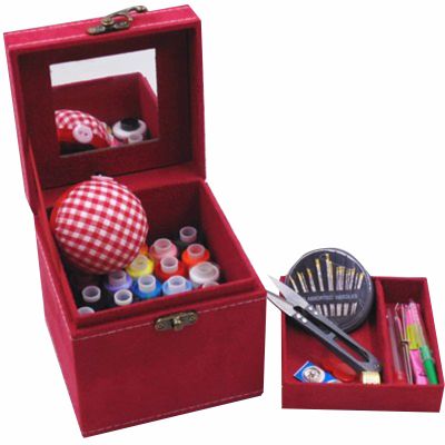 XBAOMING Sewing Kit, Hand-Held Sewing Kit, Sewing Basket for Sewing Tools, Suitable for Beginners, Ladies, Men, Students,D