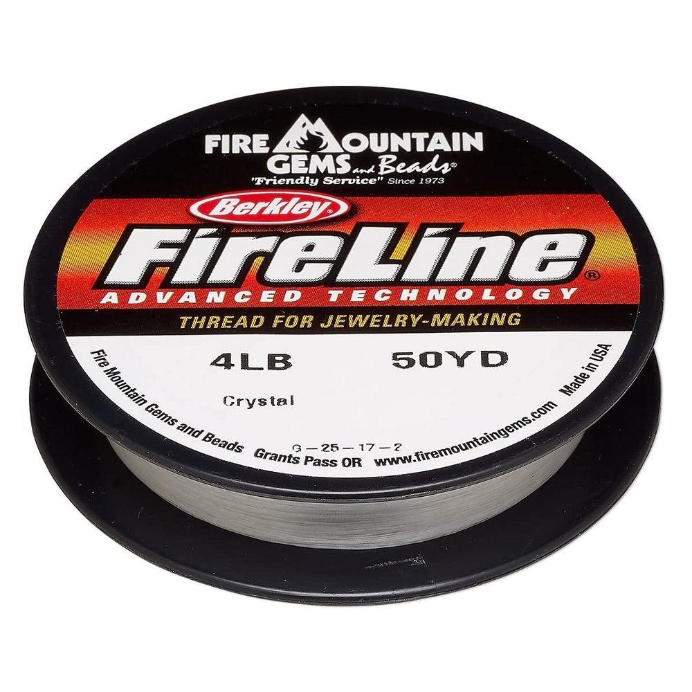 FMG BerKley FireLine Braided Beading Thread 4-Pound Test Clear .005 Inch 0.13mm 50 Yards