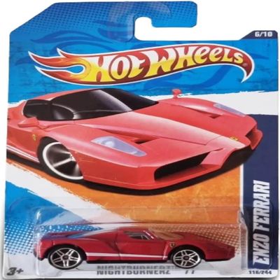 Hot Wheels Red Enzo Ferrari 1:64 Scale Die-Cast Metal Car Model
