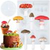 FUNSHOWCASE Life Like Mushroom Polymer Clay Casting Silicone Mold and Veiner for Fondant Cake Decorating, Modelling Chocolate view 1