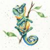 Bothy Threads Cross Stitch Kit - One in A Chameleon view 1