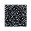 100 g TOHO Round Seed Beads Rocailles, Size 11/0, Metallic Hematite (# 81), Japan, Glass view 1