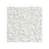 10 g TOHO Round Seed Beads Rocailles, size 11/0, Opaque Frosted White (# 41F), Japan, Glass view 1