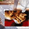 ZFFLYH DIY Cat Latch Hook Kits Rug Tapestry Floor Mat with Printed Canvas Crocheting Embroidery 20" X 15",A view 2