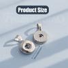 Framendino, 20 Pack 18mm Hang Snap Base Pendants Charms Metal Alloy Button for Interchangeable Snaps Bracelets Necklaces Jewelry Making view 2