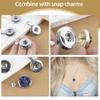 Framendino, 20 Pack 18mm Hang Snap Base Pendants Charms Metal Alloy Button for Interchangeable Snaps Bracelets Necklaces Jewelry Making view 3