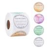 PH PandaHall 2 Inch Candle Stickers, 500pcs Waterproof Scented Candle Labels 4 Colors Handmade Candle Jar Stickers Self Adheisive Candle Labels for Candle Tins, Candle Boxes Packaging view 1