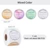 PH PandaHall 2 Inch Candle Stickers, 500pcs Waterproof Scented Candle Labels 4 Colors Handmade Candle Jar Stickers Self Adheisive Candle Labels for Candle Tins, Candle Boxes Packaging view 4