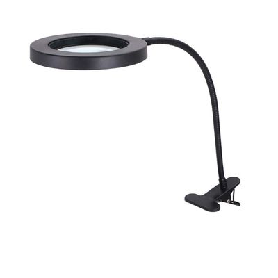 WFS Magnifying Glasses for Hobbies Magnifying Lamp & Table Clamp Magnifying Glass with Light Dimmable& Adjustable Light Color for Reading, Inspection, Jewelry Office Supplies