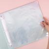 Craftelier - Eco-Leather Ring Album with 5 Plastic Sleeves of 12" x 12" (30.5 x 30.5 cm) | 3 Silver Metal D-Ring System and Label Holder | Size 33.02 x 38.1 x 7.62 cm - Marble Yellow Colour view 2
