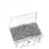 1000 Pcs 5mm Open Jump Rings Rhodium Plated Jump Rings for Jewelry Making Iron Made Single Ring Bulk for DIY Craft Earring Necklace Bracelet Pendant Choker Jewelry Making Findings view 1