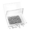 1000 Pcs 5mm Open Jump Rings Rhodium Plated Jump Rings for Jewelry Making Iron Made Single Ring Bulk for DIY Craft Earring Necklace Bracelet Pendant Choker Jewelry Making Findings view 2