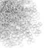 1000 Pcs 5mm Open Jump Rings Rhodium Plated Jump Rings for Jewelry Making Iron Made Single Ring Bulk for DIY Craft Earring Necklace Bracelet Pendant Choker Jewelry Making Findings view 3
