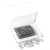 1000 Pcs 8mm Open Jump Rings Rhodium Plated Jump Rings for Jewelry Making Iron Made Single Ring Bulk for DIY Craft Earring Necklace Bracelet Pendant Choker Jewelry Making Finding view 2