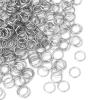 1000 Pcs 8mm Open Jump Rings Rhodium Plated Jump Rings for Jewelry Making Iron Made Single Ring Bulk for DIY Craft Earring Necklace Bracelet Pendant Choker Jewelry Making Finding view 3