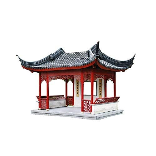 Warp United Peony Pavilion - 1/25 Classic Chinese Pavilion Suzhou Wood Architecture Model Kit