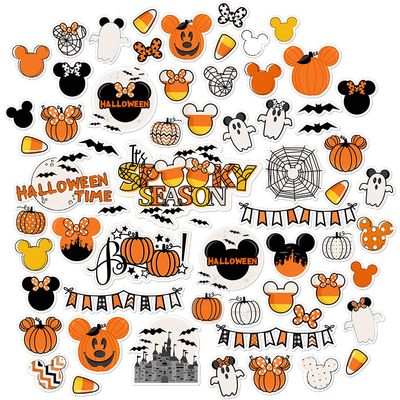 Paper Die Cuts - A Magical Halloween - for Disneyland Walt Disney World - Over 60 Cardstock Scrapbook Die Cuts - by Miss Kate Cuttables