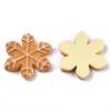 FASHEWELRY 10Pcs Christmas Theme Resin Leaf Charms Ornaments Flatback Biscuits Slime Charms Cookies Embellishments for Scrapbooking Craft Making view 2