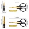 RC Body Reamer 0-14mm Hole Puncher Curved & Straight Scissors RC Car Tools Lexan Body Mounting Combo Set (3-Pack) view 2