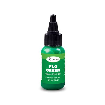 Alumilite Liquid Color Dye (Flo Green, 1 oz) Highly Concentrated Tint for Casting Resin, Polyester, and Urethane - Ideal for Clear, Translucent, or Opaque DIY Arts & Crafts, Beginners & Professionals