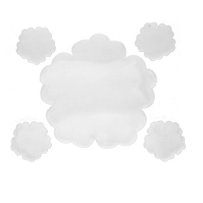 ZJchao 5Pcs Flower Coasters Resin, DIY Coaster Silicone Casting Set for DIY Resin Casting Craft, Home Decoration
