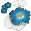 ZJchao 5Pcs Flower Coasters Resin, DIY Coaster Silicone Casting Set for DIY Resin Casting Craft, Home Decoration view 3