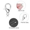 100 Pieces 12x6mm Rhodium Lobster Clasp Set Lobster Claw Clasps for Jewelry Making and Bracelets for DIY Craft Earring Necklace Bracelet Pendant Choker Jewelry Making Findings and Key Chain view 3