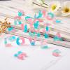 FASHEWELRY 26Pcs Letter Resin Mold Charms 3D Alphabet Silicone Molds Pendants with Paillette for Keychain Necklace Jewelry Making Craft Ornaments view 2