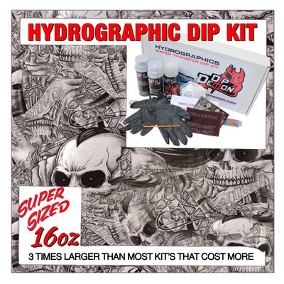 Hydrographic Dip Kit Skulls of Shame 16oz dip Demon Hydro dip Dipping