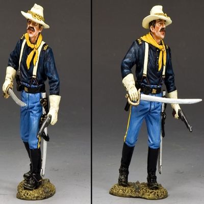 King & Country John Ford Series KX019 John Wayne U.S. Cavalry Captain York 1:30 Scale Pewter