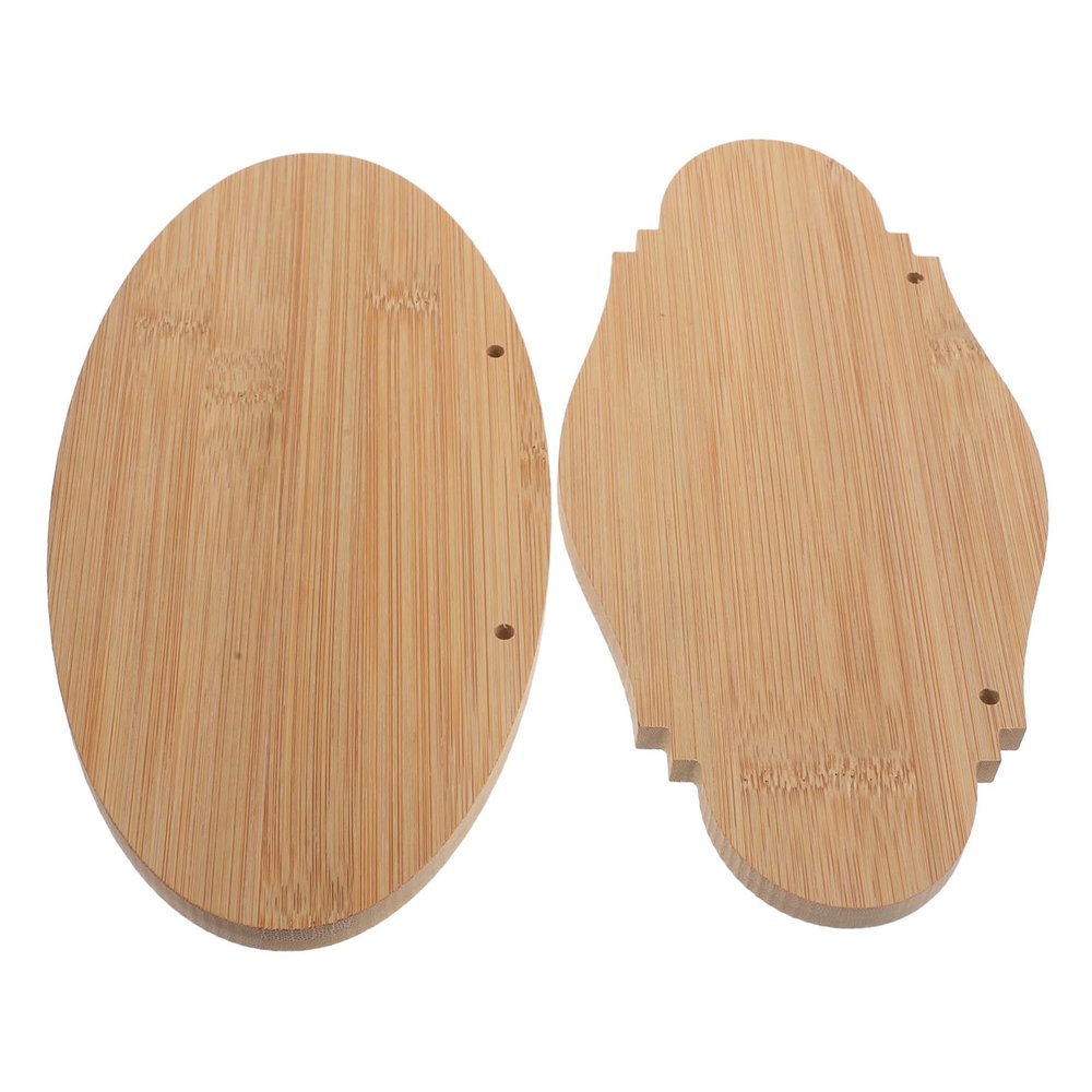 2pcs Blank Plaques for DIY Crafts Unfinished Rustic Signs for Home Decoration Hanging Boards for Creative Projects and Designs