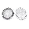 10 Pieces Antique Silver Plated Jewelry Making Charms Suppliers Wholesale RU3W8P Oval Cabochon Setting Blank view 1