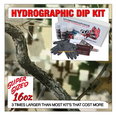 Hydrographic Dip Kit Digital Camouflage Camo 16oz dip demon Hydro dip Dipping