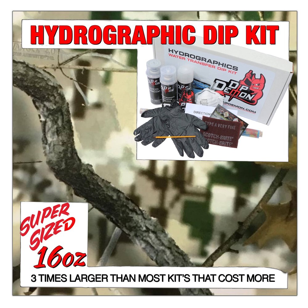 Hydrographic Dip Kit Digital Camouflage Camo 16oz dip demon Hydro dip Dipping
