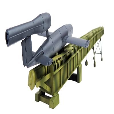 ModelCollect UA72033 1/72 German Army V1 Flying Bomb & Catapult Launcher, Plastic Model, Molded Color